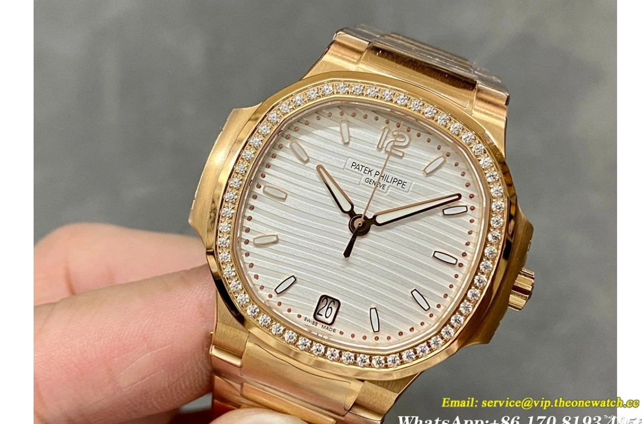 Dia Jumbo A324 3KF Dial White RG RG 35mm Nautilus 7118 0308